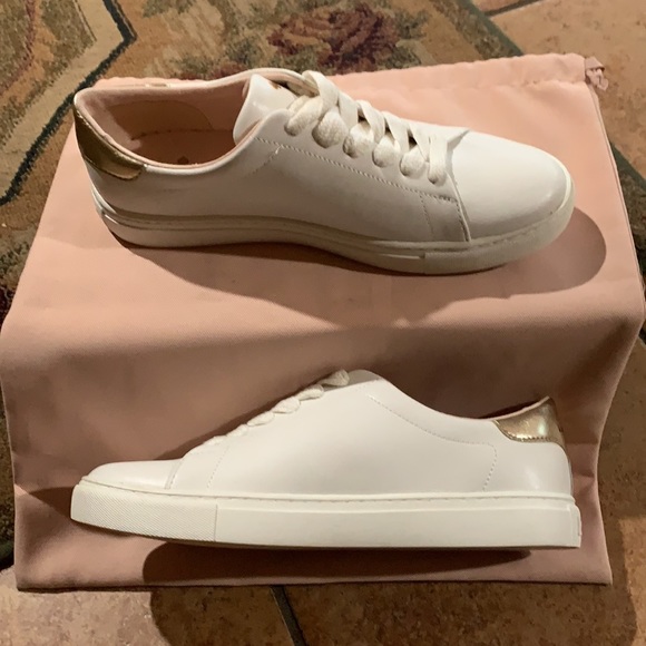 Kate Spade White & Gold Fashion Sneaker (Premium) - Picture 8 of 10